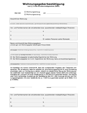 Wohnungsgeberbestätigung