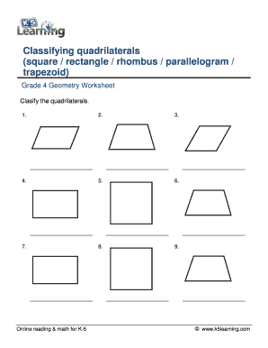 Parallelogram and rectangle formulas