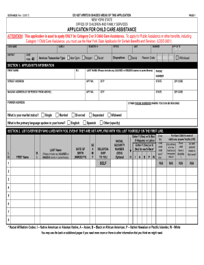New York Child Care Assistance Application