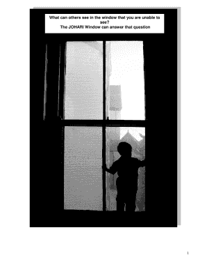 JOHARI Window Worksheet