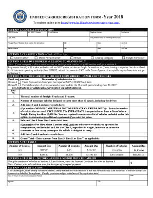 Unified Carrier Registration Form