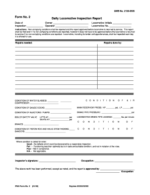 Daily Locomotive Inspection Report