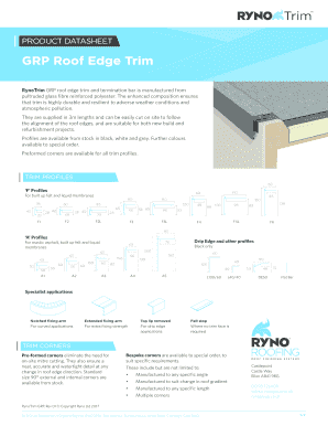 GRP Roof Edge Trim