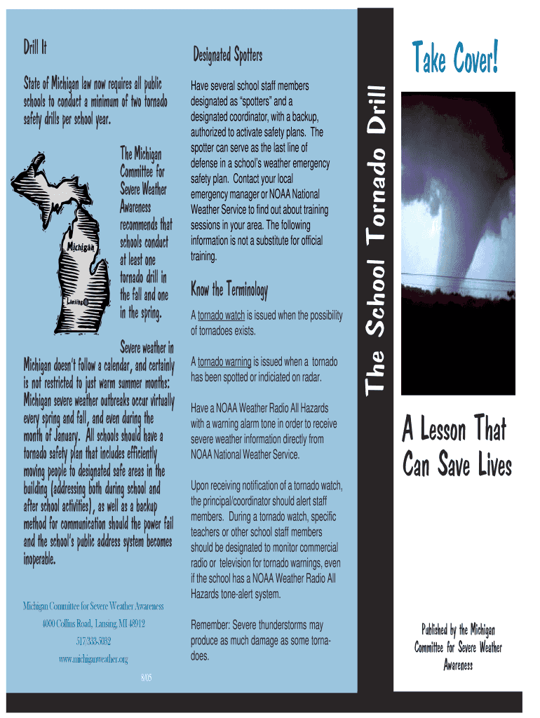 Fillable Online weather Tornado Drill Fax Email Print - pdfFiller