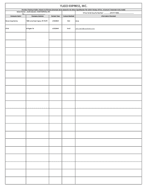 Driver Safety History Verification Form