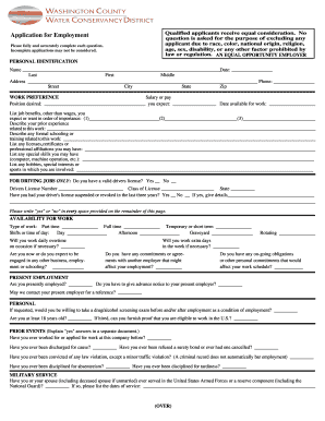 Employment Application Form