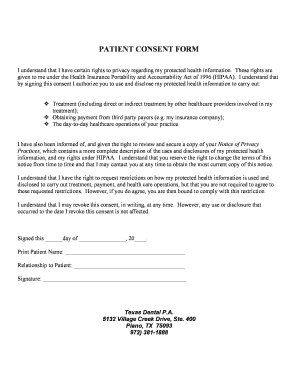 Patient Consent Form