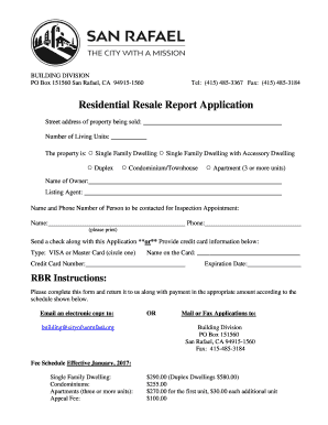 Residential Resale Report Application