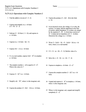 Regents Exam Questions