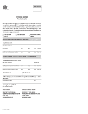 Notificación de Cambio Permiso de Autotransportista