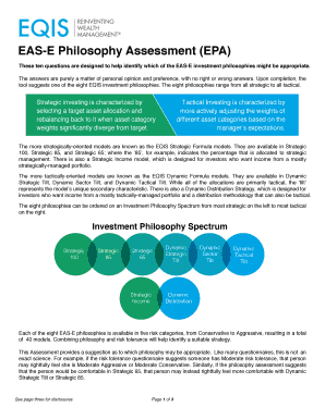 EAS-E Philosophy Assessment