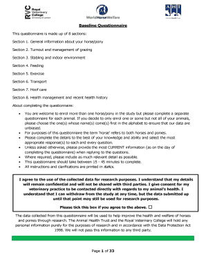 Horse Health Management Questionnaire