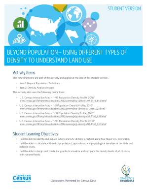 Student Activity on Population Density