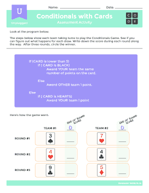 Conditionals Game Assessment Activity
