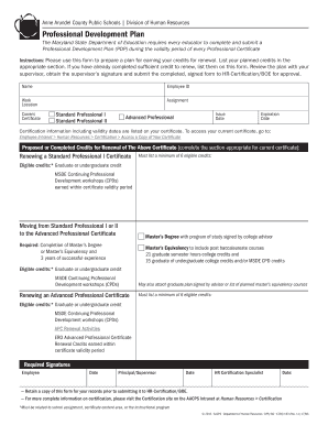 Professional Development Plan