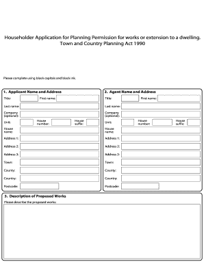 Householder Application for Planning Permission