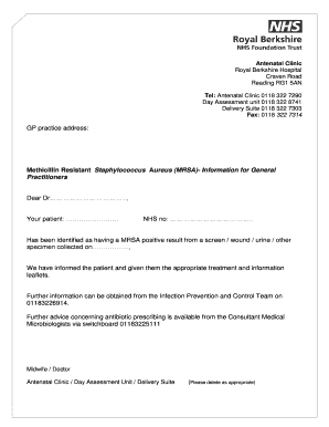 MRSA Information for General Practitioners