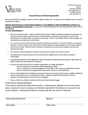 Financial Policy and Patient Responsibility
