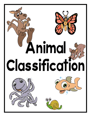 Invertebrate Classification Booklet
