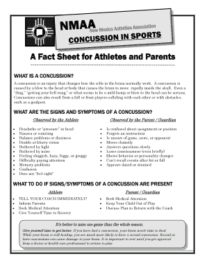 Concussion in Sports Fact Sheet