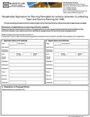 Householder Application for Planning Permission