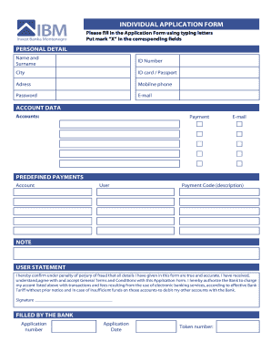 Individual Application Form
