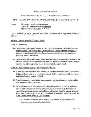 title 16 california code of regulations sections 400 476