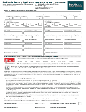 Residential Tenancy Application