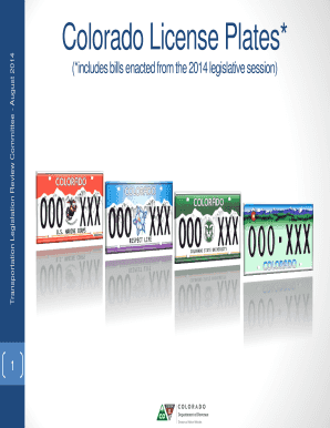 Fillable Online Colorado License Plates* Fax Email Print - pdfFiller
