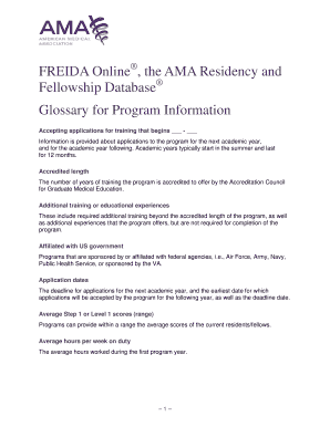 Fillable Online assets ama assn FREIDA Online the AMA Residency and Fillable Online assets ama assn FREIDA Online the AMA Residency and