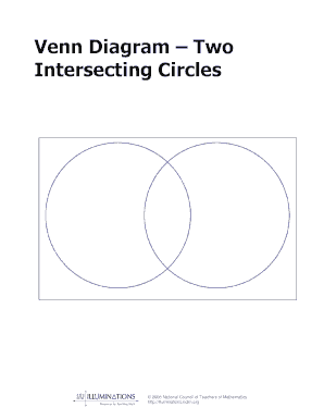 Venn diagram practice problems pdf - Venn Diagram- Two Intersecting Circles