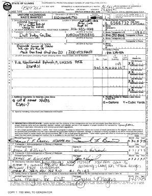 Illinois Hazardous Waste Manifest