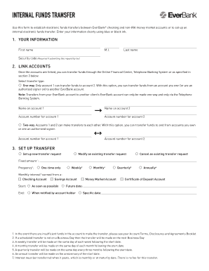 EverBank Internal Funds Transfer Form