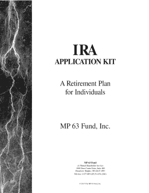 MP 63 Fund IRA Application Kit
