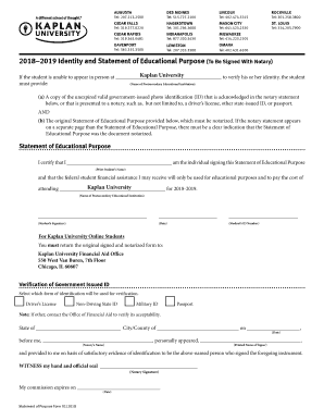 Kaplan University Identity and Statement of Educational Purpose