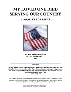 Remembering You Booklet for Teens