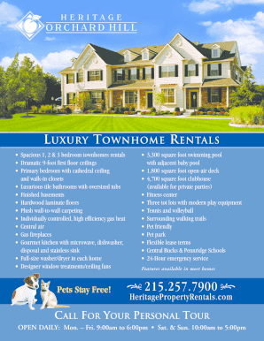 Printable Brochure - Heritage Property Rentals