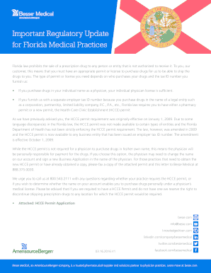 Florida Health Care Clinic Establishment (HCCE) Permit Application