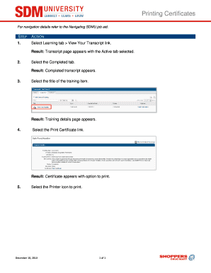 Printing certificates