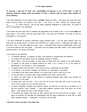 L.I.F.E. Group Covenant Agreement