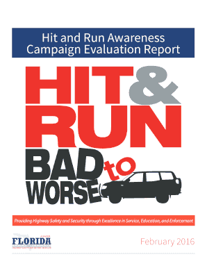 Fillable Online Hit and Run Awareness Campaign Evaluation Report Fax ...