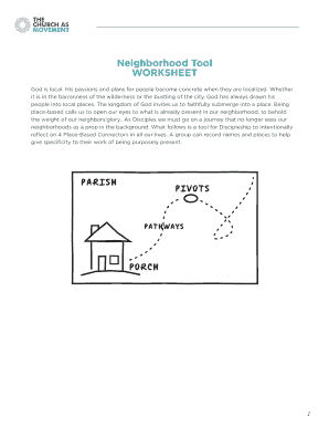 Church Movement Neighborhood Worksheet