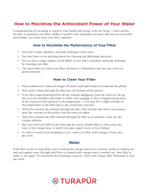 Letter of intent promotion - How to Maximize the Antioxidant Power of Your Water