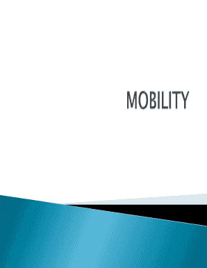 Mobility Assessment Form