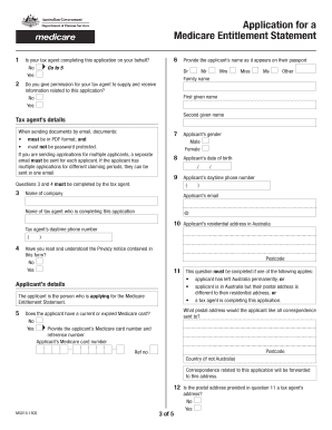 Medicare Entitlement Statement Application