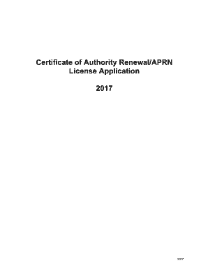 Ohio APRN License Renewal Application