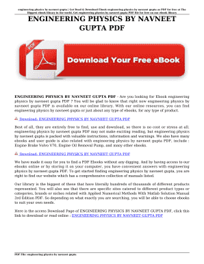Engineering physics by gaur and gupta pdf free download free
