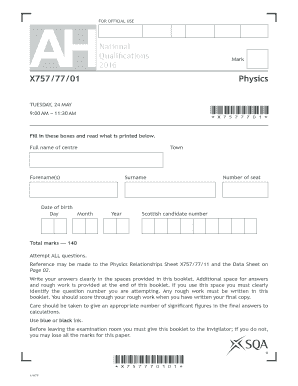 Physics Exam Paper