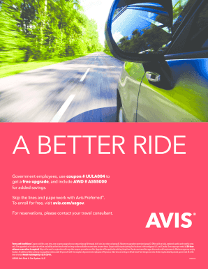 terms and conditions - Avis Car Rental