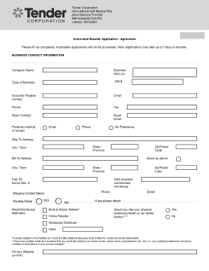 Authorized Reseller Application Agreement
